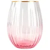 Image de Lot De 4 Gobelets En Verre 59cl Rose Gatsby - Novastyl