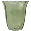 Image de Lot De 4 Gobelets En Verre En Forme De Fleur 35,5cl Verts Eden - Novastyl