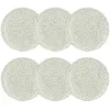 Image de Lot De 6 Assiettes Plates À Motif En Porcelaine 27cm Jasmin - Novastyl