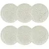 Image de Lot De 6 Assiettes À Dessert À Motif En Porcelaine 20cm Jasmin - Novastyl
