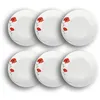 Image de Lot De 6 Assiettes Creuses Porcelaine Blanche Avec Dessin 20,5cm Coquelicot - Novastyl
