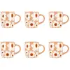 Image de Lot De 6 Mugs En Grès Avec Motifs À Fleurs Marguerite - Novastyl