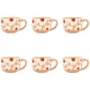 Image de Lot De 6 Jumbos En Grès Avec Motifs À Fleurs Marguerite - Novastyl