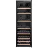 Image de Cave À Vin De Service Caviss Acier Noir Porte Vitrée 175x76x66 Cm Caviss