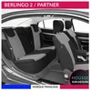 Image de Housses de siège sur mesure pour PARTNER / BERLINGO 2 (04/2008 à 08/2018) Housse Voiture / Auto dintérieur Jeu complet