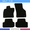 Image de Tapis de sol voiture - Sur mesure pour Volkswagen GOLF 7 / GOLF 8 dès 11/2012 - Antidérapant - Clips et Scratch - 4 pièces