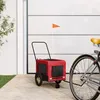 Image de RemiseTransport Chiens/Chats/ Remorque de vélo - JMS - pour animaux de compagnie rouge et noir MAIOSN2025 1467215
