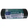 Image de Sacs Gravats Schweitzer 50 L Rouleau 5 Sacs 50 X 100 Cm Noir