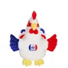 Image de Peluche - Peluche Coq bleu blanc rouge FFF - 25 cm