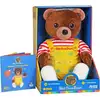 Image de Petit Ours Brun   Peluche Musicale Qui Parle Conteur D'histoires - 28 Cm   Marron Jaune Rouge