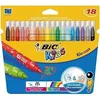 Image de Feutres de coloriage - BIC - Kids x18 - Ultra lavable - Couleurs vives - Pointe moyenne bloquée