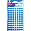 Image de Pochette De 462 Pastilles Bleues - 8 Mm - Adhésif Permanent - Écriture Manuelle