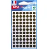 Image de Disques adhésifs - AGIPA - 111837 - Diamètre 8 mm - Sachet de 462 - Couleur Noir