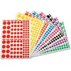 Image de Gommettes Rondes - Apli-Agipa - 1040 - Assorties - 10 Feuilles - Adhésif Permanent