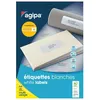 Image de Etiquettes blanches adhésives multi usage compatible avec mon timbre en ligne pochette 600 étiquettes 635mm x 339mm
