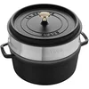 Image de Cuiseur À Vapeur Électrique Zwilling Staub La Cocotte Noir Fonte