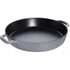 Image de Poêle en Fonte - STAUB - 34 cm - Gris Graphite - Haute Capacité - Tous Feux