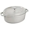 Image de Cocotte Ovale en Fonte - STAUB - Truffe Blanche - 31 cm - 55 l - Tous feux dont induction