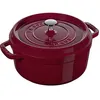 Image de Cocotte - STAUB - 40502-294-0 - 24 cm - Émail noir mat - 28 l - Compatible induction