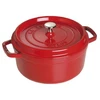 Image de Cocotte Ronde Fonte Émaillée Cerise 24 Cm Zwilling