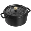 Image de Cocotte RONDE noire, STAUB ronde 24 cm - Staub