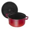 Image de Cocotte Ronde Staub Fonte Émaillée 28 Cm Rouge Cerise 6,7 L
