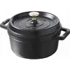 Image de STAUB Cocotte ronde noir diam 28