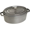 Image de Staub Cocotte En Fonte Ovale 37cm Gris