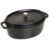Image de Cocotte OVALE noire, STAUB ovale 37 cm - Staub