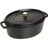 Image de Cocotte ovale - STAUB - 405093700 - Ø 37 cm - Noir mat - 8 litres