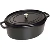 Image de Cocotte - STAUB - 1104125 - Ovale - Noire Mat - 41 cm - Fonte