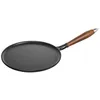 Image de Staub 1212823 Poêle à Crêpes Noir Manche Bois 2 