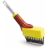Image de WOLF Grattoir brosse metallique Multi star FBM Elimine les mauvaises herbes et mousses entre les dalles pavés largeur de travail