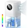 Image de Deshumidificateur d air - 17L Déshumidificateur Silencieux Haute EfficacitéLumières ColoréesFermeture automatique8-24h