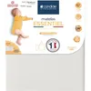 Image de Matelas Bébé 70x140x10cm Essentiel - Sans Traitement - Déhoussable - Confort Traditionnel - Fabriqué En France - Garantie 5 Ans