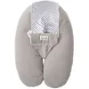 Image de Coussin De Grossesse et Allaitement Multifonctions Multirelax Éponge TINEO - Déhoussable - Fabriqué en France - 78x44cm Gris