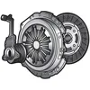 Image de Kit embrayage 3p + butée hydraulique Volvo s60 s80 v70 - VALEO - 834451