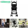Image de Poussette avec moustiquaire en coton-pour les bébés de 0 à 4 ans-poussette canopée à 3 sections et 4 roues-assise seulement