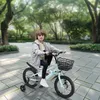 Image de YIYI. VÉLO POUR ENFANT AVEC ROUES DENTRAÎNEMENT STRUCTURE TRIANGULAIRE STABLE 16 POUCES AZURÉ.