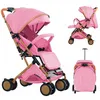 Image de Poussette polyvalente - sport - XUANYU - Poussette Bébé - Avec panier + Tapis En Coton - Peut Sasseoir Ou Se Coucher - Rose