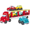 Image de Camion porte-voitures ECOIFFIER - Abrick - Transporte 6 voitures sur 2 étages - Rouge - Dès 18 mois
