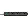 Image de Brennenstuhl Multiprise ECO-LINE Noire - 8 prises et 3m de câble