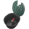 Image de Bouche darrosage de jardin - Vanne boisseau sphérique en zinc - Diamètre 21 cm - Hauteur 13 cm