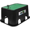 Image de Regard de visite rectangulaire - 420x320x200 mm - Polypropylène - Vert/Noir - Pour 1 à 2 électrovannes