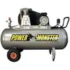 Image de Compresseur - mecafer - 200 l - 3hp - bicylindre courroie - 10 bars - semi pro powermonster