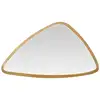 Image de Miroir triangle arrondi doré 46x27x4cm emde premium