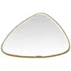 Image de Miroir biseauté triangle doré 55x35x4cm emde premium