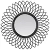 Image de Miroir luna ø 61 cm en rotin noir