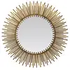 Image de Miroir soleil métal doré 80cm