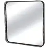 Image de Miroir filaire métal fin carré noir 60x60cm emde premium